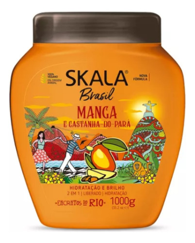 Skala Mascara Brasil Mango 2en1 X 1000g Hidratación Cabello