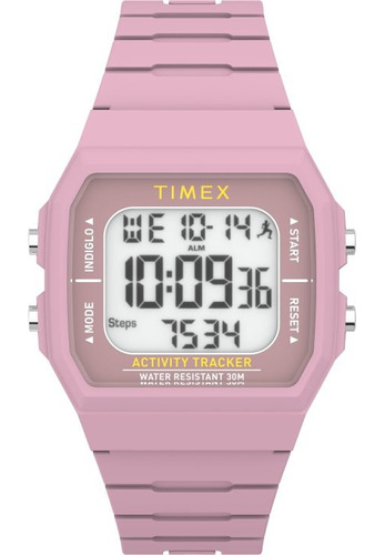 Reloj Timex Timex Activity & Step Tracker Pink - Tw5m55800 Color de la malla Rosa pálido Color del bisel Rosa pálido Color del fondo Gris