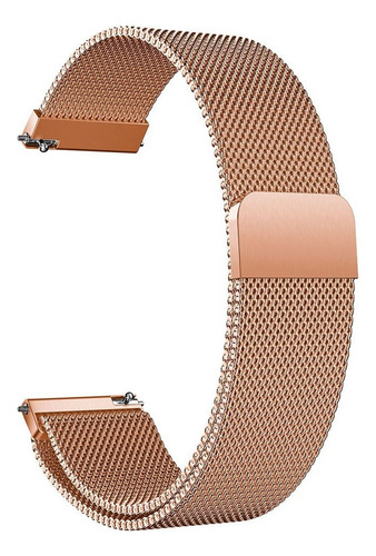 Pulseira Magnética Compatível Com Smartwatch Haylou Watch R8 Cor Rose Gold