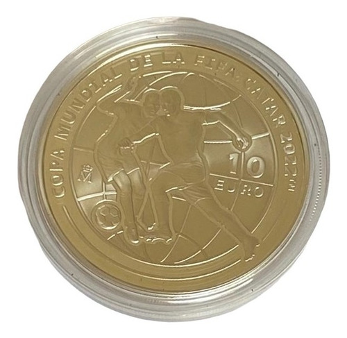 Moneda Mundial Qatar 2022 Plata España Proof