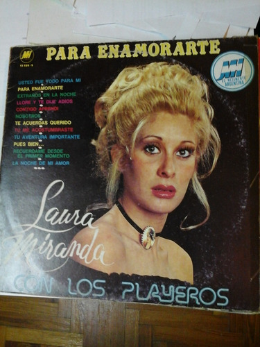 Vinilo 4457 - Para Enamorarte- Laura Miranda Los Playeros