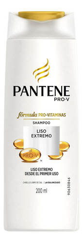 Shampoo sólido Pantene Pro-V Liso Extremo en botella de 200mL por 1 unidad