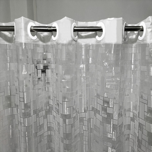 No Hooks Needed Waterproof Shower Curtain Liner Peva 72 X