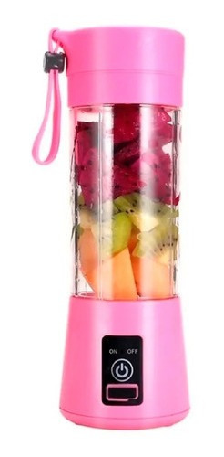 Batidora Licuadora Juguera Portatil Usb Recargable Colores Rosa