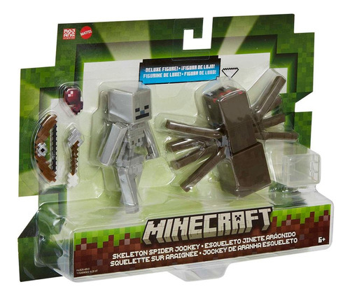 Minecraft Pacote Esqueleto E Aranha - Mattel