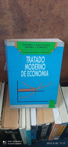 Libro Tratado Moderno De Economía. Domingo Maza