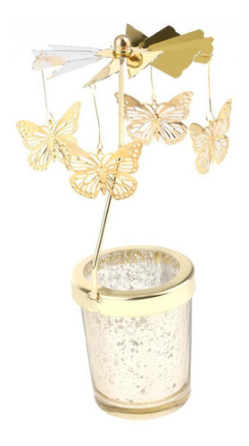 Soporte Para Velas De Té Mariposa Oro Mariposa