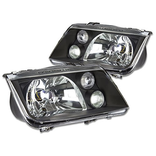 Par De Faros Negros Carcasa Eurospec Ecode Style Jetta ...