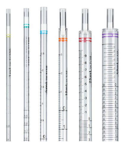 Pipeta Graduada Serologica 25ml Vidrio Clase A Blanco