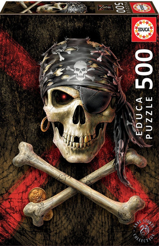 Rompecabezas 500 Pzas/ Calavera Pirata/ Educa Puzzle