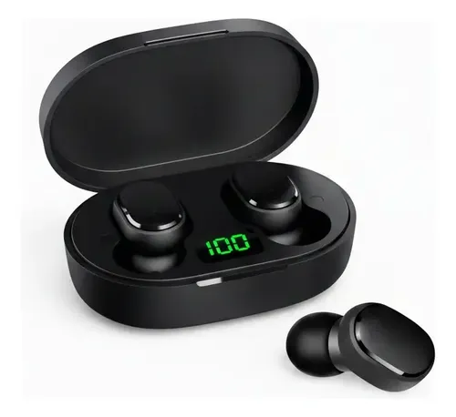 Fone De Ouvido Bluetooth Sem Fio Com Visor Intra Auricular Preto