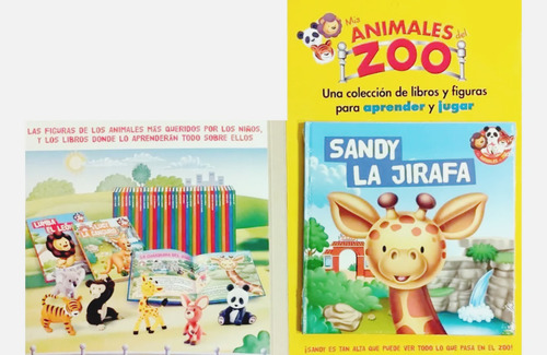 Mis Animales Del Zoo Libro + Jirafa Sandy