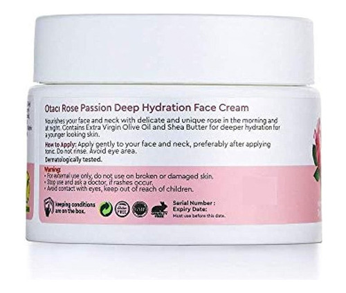 Otaci Rose Passion Crema De Hidratacion Profunda, Crema Hid