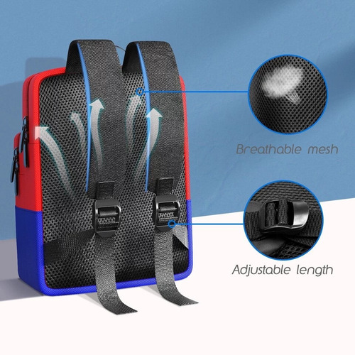 Imagen 3 de 5 de Bolso Mochila Nintendo Switch Rigida Oled Y Normal