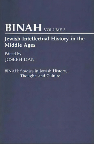 Jewish Intellectual History In The Middle Ages, De Joseph Dan. Editorial Abc Clio, Tapa Blanda En Inglés
