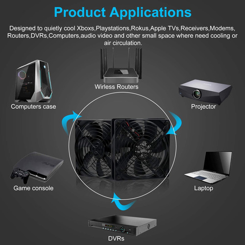 Sxdool Ventilador De Refrigeración Para Computadora Usb Dual