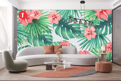 Vinilos Decorativos Pared Tropical Hojas