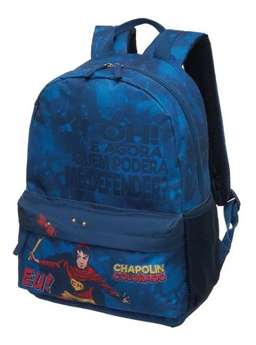 Mochila Costas Chaves Chapolin Colorado Azul Pacific