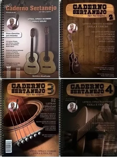 Caderno Sertanejo Letras, Cifras Viola E Violão Vol.2 - Casadei  Instrumentos Musicais