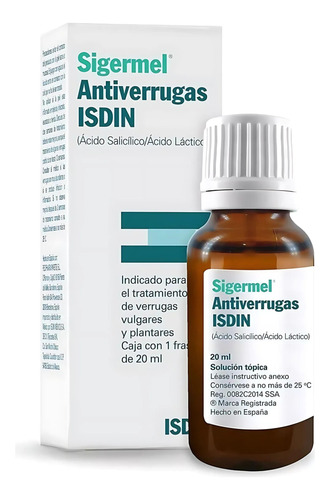 Sigermel Isdin Para Eliminar Hongos Antiverrugas 20 Ml Algodón