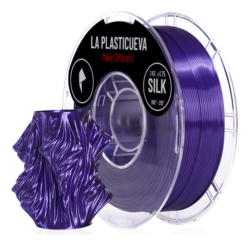 Silk 1.75 1kg Filamento Seda 3d Premium Color Púrpura