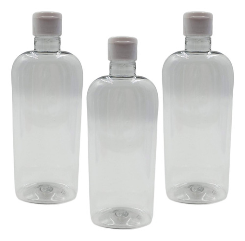 Envase Plastico Oval 250 Ml Shampoo Acondicionador X 15