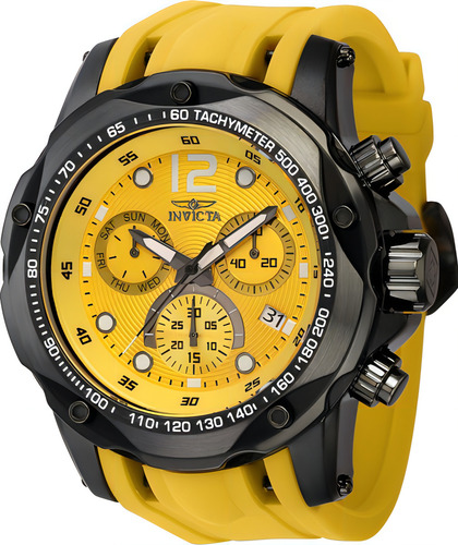 Relógio masculino Invicta Speedway 40354 amarelo