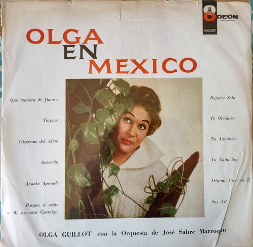 Vinilo Lp De Olga Guillot -- En Mexico (xx1053