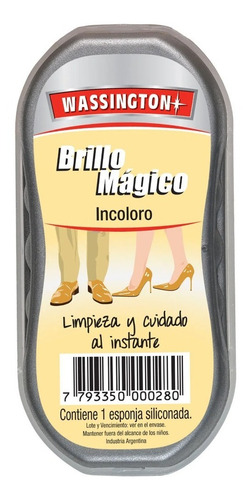 Wassington Esponja Siliconada Brillo Mágico 41g