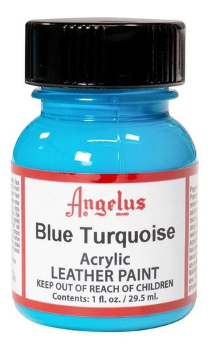 Pintura Acrilica Cuero Tenis Angelus 29ml Diferentes Colores Color Azul Turquesa