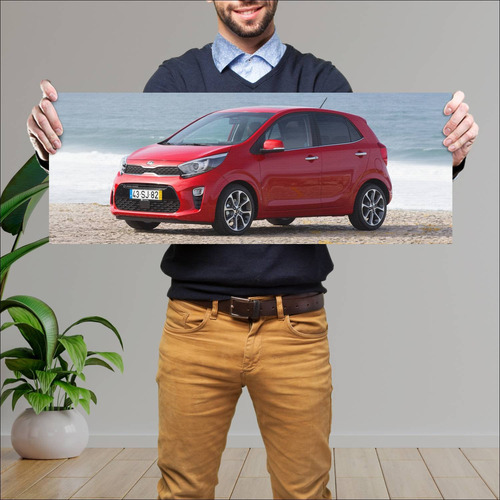 Cuadro 30x80cm Auto 2017 Kia Picanto Auto 133