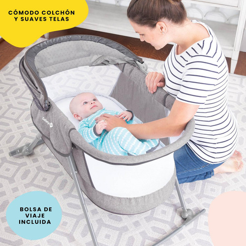 Cuna Moisés Mecedor Safety 1st Nap & Go Color Gris