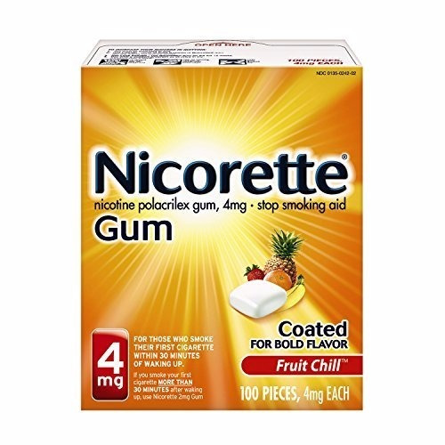 Nicorette Gum 100 Chicle Fruta Chill 4g Dejar De Fumar
