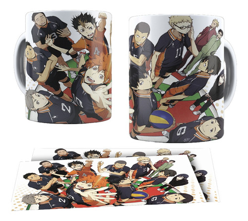 Caneca Anime Haikyuu Msby Black Jackals Presente Porcelana