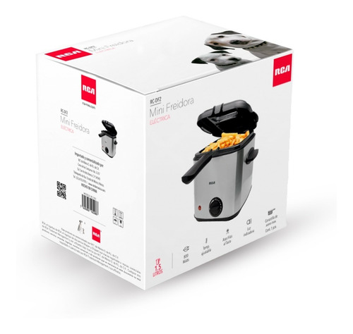 Rca Freidora De Aceite Acero Inoxidable (1.5 Litros) Color P