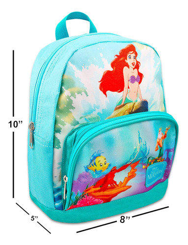 Juego De Mini Mochila La Sirenita Mochila Ariel De Lona De Y
