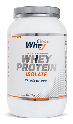 Clean Whey Isolada 94% (900g) Melhor Whey Do Mundo Sabor Sem Sabor