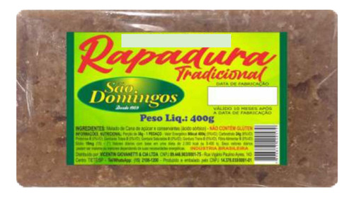 Doce De Rapadura Melado Cana Tradicional São Domingos 400g