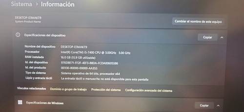 Mini Pc Intel I5, 16 Gb Ram, 128 Gb Ssd (Usado)