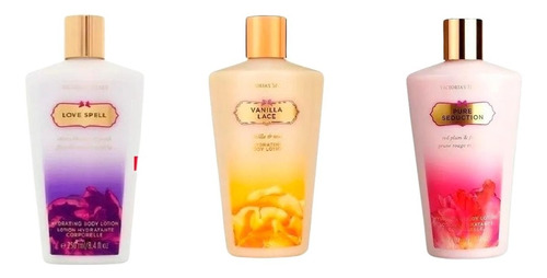  Kit 3 Cremes Vicotoria's Secret Love + Vanilla + Pure 250ml