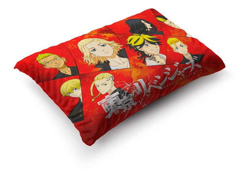 Imagen 3 de 5 de Funda De Almohada Tokyo Revengers 70x45cm Vudú Love