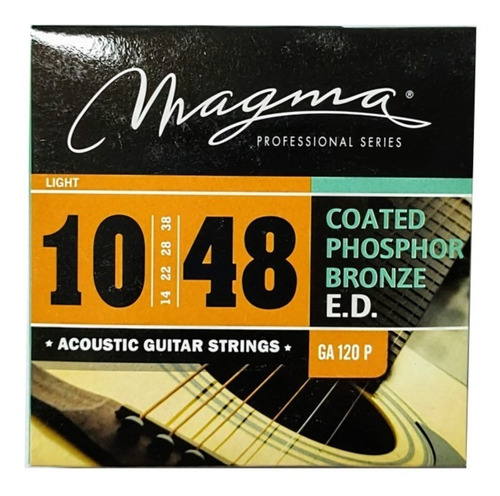 Cuerdas Magma Para Guitarra Acústica .010 - Ga120p
