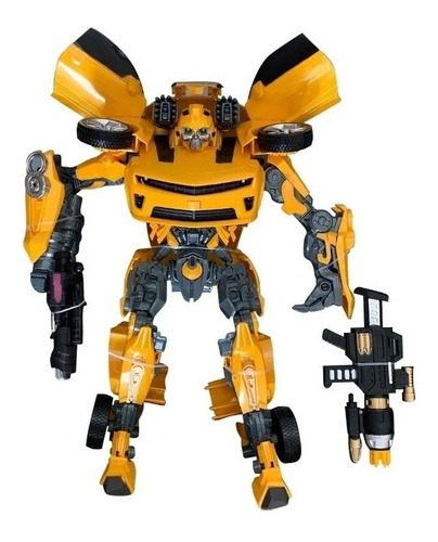 Robô Bumblebee Transformers Camaro Grande Amarelo Robot 5