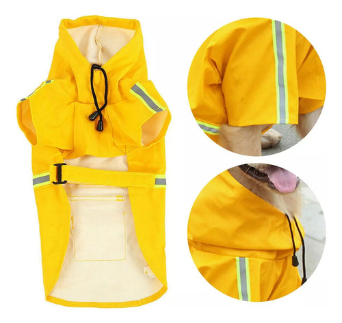 2 Chubasquero Grande Para Perros, Estilo Capa, Impermeable.