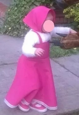 Imagen 6 de 8 de Disfraz De Masha Y El Oso!! Para 5 A 7 Años.