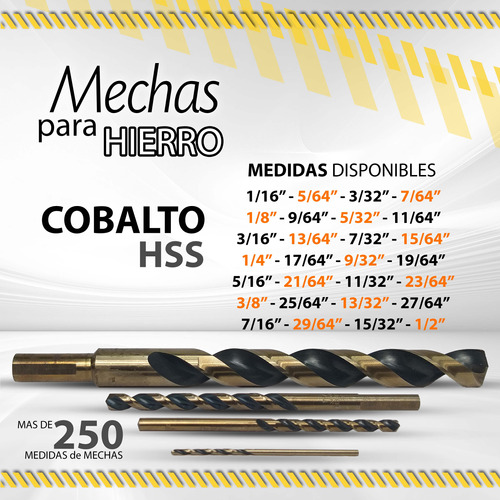 Mechas Para Hierro Cobalto - Truper Hss