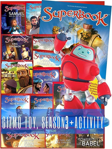 Superbook Gizmo Figurine, Superbook Temporada 3 Set Complet.