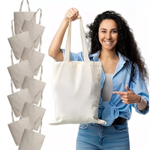 JUTANG Algodón Eco Tote Bag Bag Bolsa de la compra reutilizable para pintar y personalizar | 40x35 cm Bolsa de regalo resistente al desgaste al por mayor | Bolsa de la compra reutilizable para pintar