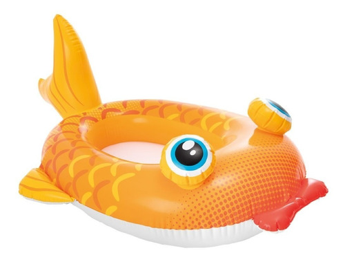 Mini Bote Niños Inflable Intex Pez Naranjo / Tecnofactory