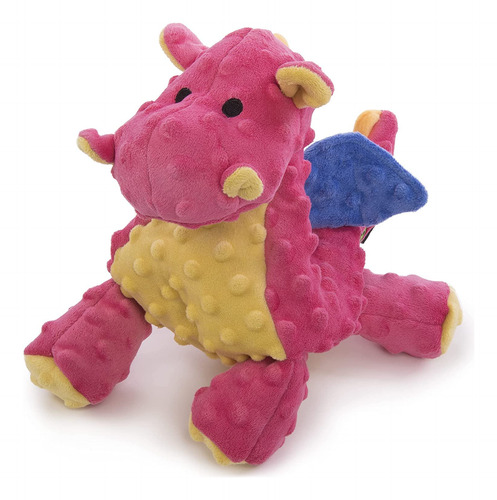 Juguete Para Perros Godog Bubble Plush Dragons Squeaky Chew